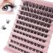 CNMTCCO Lash Clusters 120Pcs DIY lash Extenisons 8-16MM D Curl Fluffy Individual Natural Wispy Lashes Reusable Eyelash Extension at Home (Fluffy)