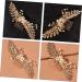 Angoily Pearl Comb Bride Headdress Crystal Hair Comb Hair Accessories Bride Hairpin Pearl Hairpin Bride Hair Comb Tiara Women's Grab The Drill Zinc Alloy European and American - Buy Online on GoSupps.com