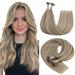 Youngsee Extensions Real Hair Bondings Light Brown 35cm Bonding Extensions Real Hair Brown Blond Remy Hair Extensions Bonding Real Hair Extensions Bonding Strahnen Keratin U Tip Extensions 50g #P8a/60 35 cm-u Tip 1-1- #P8A/60