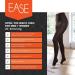 Ease Opaque Open-Toe Waist Highs - 20-30mmHg Compression Stockings, Black, Large Long - Buy Online on GoSupps.com