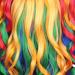 ColorGround Long Curly Cosplay Wig with Rainbow Ponytails - Vibrant Style for Costume Play - Buy Online on GoSupps.com