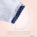 Dance Pattern Washable Makeshift Mask for Kids & Adults - 100% Cotton 2-Layer Nose Bracket & Filter Bag - Oeko-Tex Standard 100 - Dark Blue/White Dots (L) - Buy Online on GoSupps.com