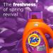 Tide Plus Febreze Freshness HE Turbo Clean Liquid Laundry Detergent - Spring & Renewal Scent 105 fl oz 74 Loads | International Shipping Available - Buy Online on GoSupps.com