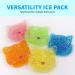 Kids Reusable Ice Pack Bundle - Cute Gel Packs for Injuries, Stress Relief, Breastfeeding - Set of 5 - Buy Online on GoSupps.com