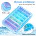 Zoksi 7-Day Pill Organizer | Moisture Proof Weekly Pill Box for Morning Noon & Evening | 21 Compartments Medication Case - Blue - Buy Online on GoSupps.com