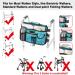 Double Sided Walker Bag Organizer Pouch Tote for Rollator & Folding Walker - Plaid Blue - Buy Online on GoSupps.com