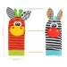 4PC Baby Rattling Toys Set - Plush Wrist & Socks Rattles for Newborn Development | Ideal Gift for 0-12 Months Boys & Girls - Buy Online on GoSupps.com