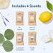 BLUELAND Hand Soap Starter Set Refillable Glass Foaming Hand Soap Dispenser with 4 Refill Tablets Variety Scents - 9 Fl Oz - Pack Of 4 - Buy Online on GoSupps.com