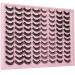 ALICROWN 48 Pairs Russian Strip Lashes 8 Styles Mixed Faux Mink Eyelashes D Curl Strip Lashes Natural Look Lashes Pack A-48 Pairs
