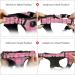 Nestrooad Checked Pink Dog Harness for Medium-Sized Dogs | Anti-Draw Padded Safety Belt | Neck 33-43cm Chest 43-64cm - Buy Online on GoSupps.com