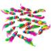 Chiwava 24PCS 5 Rattle Cat Toys with Feather Rainbow Rope - Interactive Mouse Kitten Toy - Buy Online on GoSupps.com