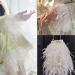 Happy Feather 2 Yards White Ostrich Feathers Trim Fringe - 5-6 inch DIY Dress Sewing Crafts Costumes Decoration - Buy Online on GoSupps.com