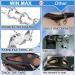 Crampons for Shoes - 19 Stainless Steel Spikes - Anti-Slip Ice Snow Grips - Large Black - Perfect for Walking, Jogging, Climbing, and Hiking - Buy Online on GoSupps.com