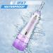 Leominor Cordless Water Flosser - Professional Oral Irrigator 2021 | IPX7 Waterproof, Rechargeable, 7 Jet Tips, Travel Bag | Purple - Buy Online on GoSupps.com
