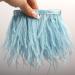 THARAHT Light Blue Ostrich Feather Trim 2 Yard - 4-6 inch Sewing Fringe for DIY Dress Sewing, Craft, Latin Wedding Decor - Buy Online on GoSupps.com
