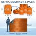 SLFORCE Emergency Blankets for Survival  4 Pack of Gigantic Space Blanket. Comes with Four Extra-Large Mylar Blankets  Compass  and Zipper Bag. The Best Thermal Space Blankets (4  Orange  Extra Large) X-Large Orange 4 - Buy Online on GoSupps.com