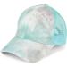 Stylbreaker women ponytail baseball cap in a batik look with mesh use baseball cap Velcro fastener adjustable 04023081 unit size gray-turquois