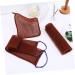 Hoement 1 Set Bath Towel Back Washing Strap Back Wash Scrubber Bath Back Scrubber Back Cleaner Nylon Brown - Buy Online on GoSupps.com