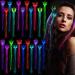 Juexica 24 Pcs LED Lights Hair Accessories Butterfly Fairy Braid Extension Clips Glow in the Dark Party Favors Supplies Neon