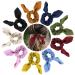 Sibba 9 pieces of elastic hair tie with bow and rabbit ears silk hair tie ponytail holder hair bands for women and girls