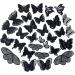 30 Pcs Butterfly Lace Embroidered Appliques Sew On Patches - Black Wedding Dress Clothes Hair Accessories DIY - Buy Online on GoSupps.com