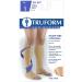 Truform 20-30 mmHg Compression Stockings for Men and Women - Knee High, Open Toe, Large Size - Beige (1 Pair) - Buy Online on GoSupps.com