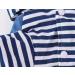 Pet Denim Stripe Jumpsuit for Small Dogs | Adorable Puppy Jeans Coat | Dog Hoodie Apparel in Blue-1 | S Weight (34lb) | Chest (12) | Machine Washable - Buy Online on GoSupps.com