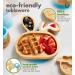 Bamboo Bunny Suction Plate for Baby and Toddler Feeding | Secure Suction | Ideal for Babies 6+ Months | Bunny Orange - Buy Online on GoSupps.com
