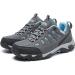 SHULOOK Women's Waterproof Hiking Shoes - Comfortable & Non-Slip | Grey Blue, Size 9 - Buy Online on GoSupps.com