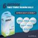 JOOLA Outdoor Table Tennis Balls - 6 Pack 40mm Regulation Size - Ideal for Training and Recreational Play - Indoor/Outdoor Compatible - White - Buy Online on GoSupps.com