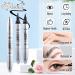 Buy Waterproof Black Eyebrow Pen & 2-IN-1 Eyebrow Pencil with Eyeliner Long-Lasting Natural-Looking Microblading by Pleell International Shipping Available - Buy Online on GoSupps.com