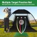 LYKD Golf Nets for Backyard Driving - 10x7ft Practice Net with 3 Chipping Targets - Portable Training Equipment with Bonus Accessories - Indoor & Outdoor Game - Black - Buy Online on GoSupps.com