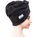 American Soft Linen Non Microfiber Hair Towel for Women - Black, 1 Pack | Hair Turban Wrap for Long Curly Anti-Frizz Hair - Buy Online on GoSupps.com