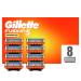 Gillette Fusion 5 Power Razor Blades Replacement Blades for Men's Wet Razors with 5-blade 8 Pieces 8 pieces (1 pack) Old