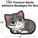 GAMAGO Kitten Bandages - Set of 18 Individually Wrapped Self Adhesive Bandages - Funny Gift for Kids & Kidults - Buy Online on GoSupps.com