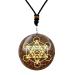 Amazing Gemstone Orgone Pendant with Copper Shavings and Metatron Cube - Metal Healing Pendant Necklace for Women Men and Kids Copper Shavings Metatron Cube