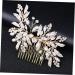DOITOOL Clear Crystal Hairpin Pearl Tiara Bridal Headpiece Pearl Hair Pin Rhinestone Comb Hair Teasing Comb Wedding Hair Clip Crystal Hair Comb Gold Tiara Combs Bride Rhinestones Headgear - Buy Online on GoSupps.com