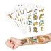 96PCS Cheetah Temporary Tattoos for Jungle Theme Birthday Party - Kids Tattoo Stickers for Gifts and Prizes - Buy Online on GoSupps.com
