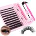 zanlufly 20MM Fluffy Lashes Extension Kit - Mink Clusters & Individual Lashes with Bond  Seal  and Applicator - Buy Online on GoSupps.com