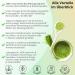 Buy Organic Curly Superfood Wheat Grass Powder 500g - 100% Natural Clean and Lab-Tested - Raw Food Quality No Additives German Quality - Buy Online on GoSupps.com