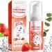 Foam Kids Toothpaste  Toddler Anti-Cavity  Children's Mousse Foam Toothpaste  Toddler Toothpaste with No Fluoride for U Shaped Toothbrush    Soda Toothpaste  Kids Age for 3 and Up (Strawberry)