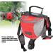 Cyrank Dog Hiking Backpack Dog Backpack Harness Dog Saddle Bag with Side Pockets for Small Medium Large Dogs(S-Red) S Red - Buy Online on GoSupps.com