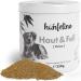Hanfelino skin & fur powder for dogs - supports the skin function in dermatosis/itching and hair loss in dogs with bow's yeast biotin and zinc for fur problems & disease
