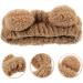 LALAFINA Plush Headband Bear Ear Face Wash Hairband Cartoon Makeup Spa Headwear Elastic Hair Turban Cute Hair Accessories - Buy Online on GoSupps.com
