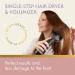 Black Gold Professional Blowout Hair Dryer Brush - Hot Air Volumizer for Women | 75MM Oval Shape - Buy Online on GoSupps.com