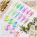 Glow in the Dark Spider Gel Nail Art - 6 Colors Luminous Drawing Gel for DIY Manicure | UV LED Soak Off Elastic Line Painting Gel with Brushes - Buy Online on GoSupps.com