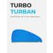 Sowel 100% Organic Cotton Hair Turban Towel with Button - Blue/Yellow | Unisex | Eco-Friendly Hair Drying Solution - Buy Online on GoSupps.com