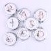 wadbeev Silver Bulk Alphabet Compact Mirrors Your Initial Monogram Bridesmaid Proposal Bachelorette Gifts  Set of 5 6 8 10