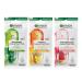 Garnier Ampoule Sheet Masks Set Of 3 - 1% Vitamin Cg + Pineapple To Brighten Skin 1% Hyaluronic Acid + Watermelon To Replump Skin 2% Niacinamide + Kale To Rebalance Oily Skin Fast Action 5 mins.