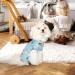 Tony Hoby Dog Librap - Adorable 4-Leg Dog Overall with Cupcake Design for Small to Medium Dogs - Comfortable Relax Suit in Blue - Buy Online on GoSupps.com